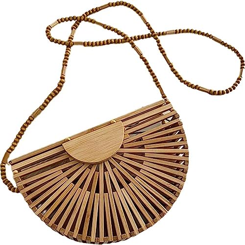 Sac en bambou Dianzan pour mariage bohème et soirées d'été chic