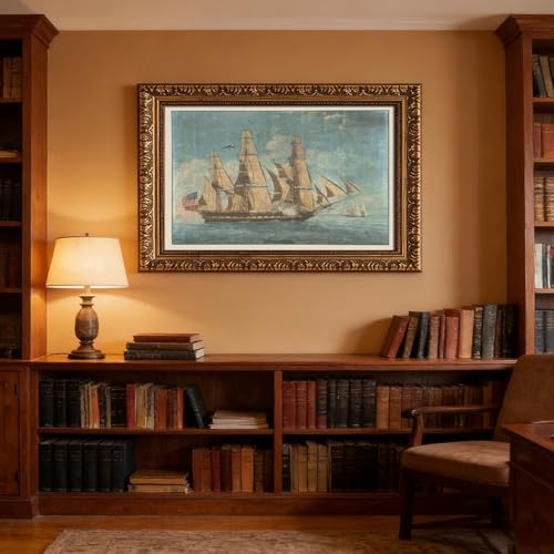 Impression U.S.S. Constitution 1803 : le cadeau idéal pour passionné d'histoire maritime