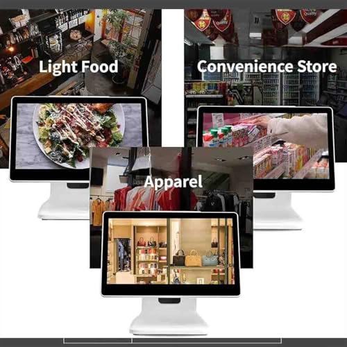 Image of Touchscreen Cash Register, All-in-One Smart Cash Register, 15.6-inch +13.3-inch Dual Touch Screen, for Retail, Restaurant, Store POS Systems for Small Business