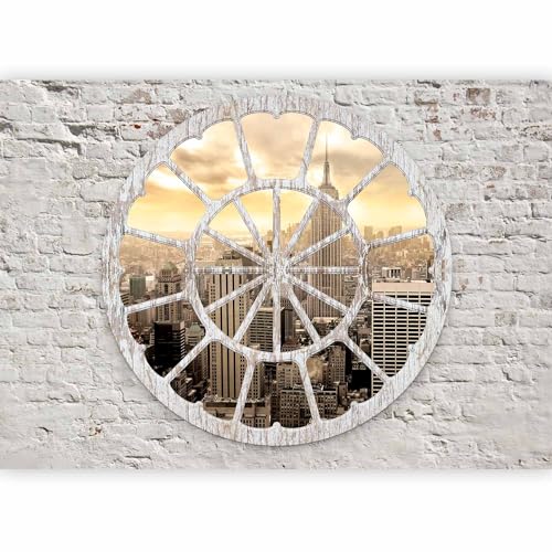 Fotomurale murando Carta da parati 400x280 cm TNT Murale alla moda Decorazione da Muro XXL Poster Gigante Design Carta per pareti City Citta New York Spiaggia d-A-0008-a-b