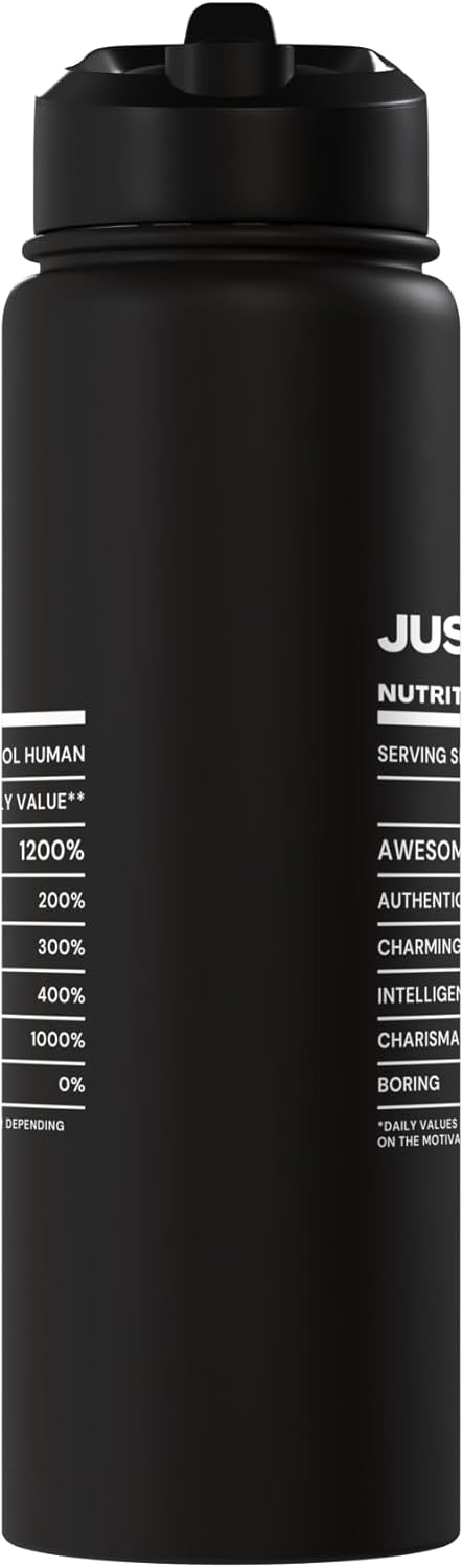 Justin Nutrition Facts Name Stainless Steel Insulated Water Bottle