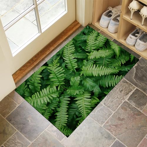 Paillasson Intérieur Extérieur 90X150Cm Tapis Entrée Vert - 2