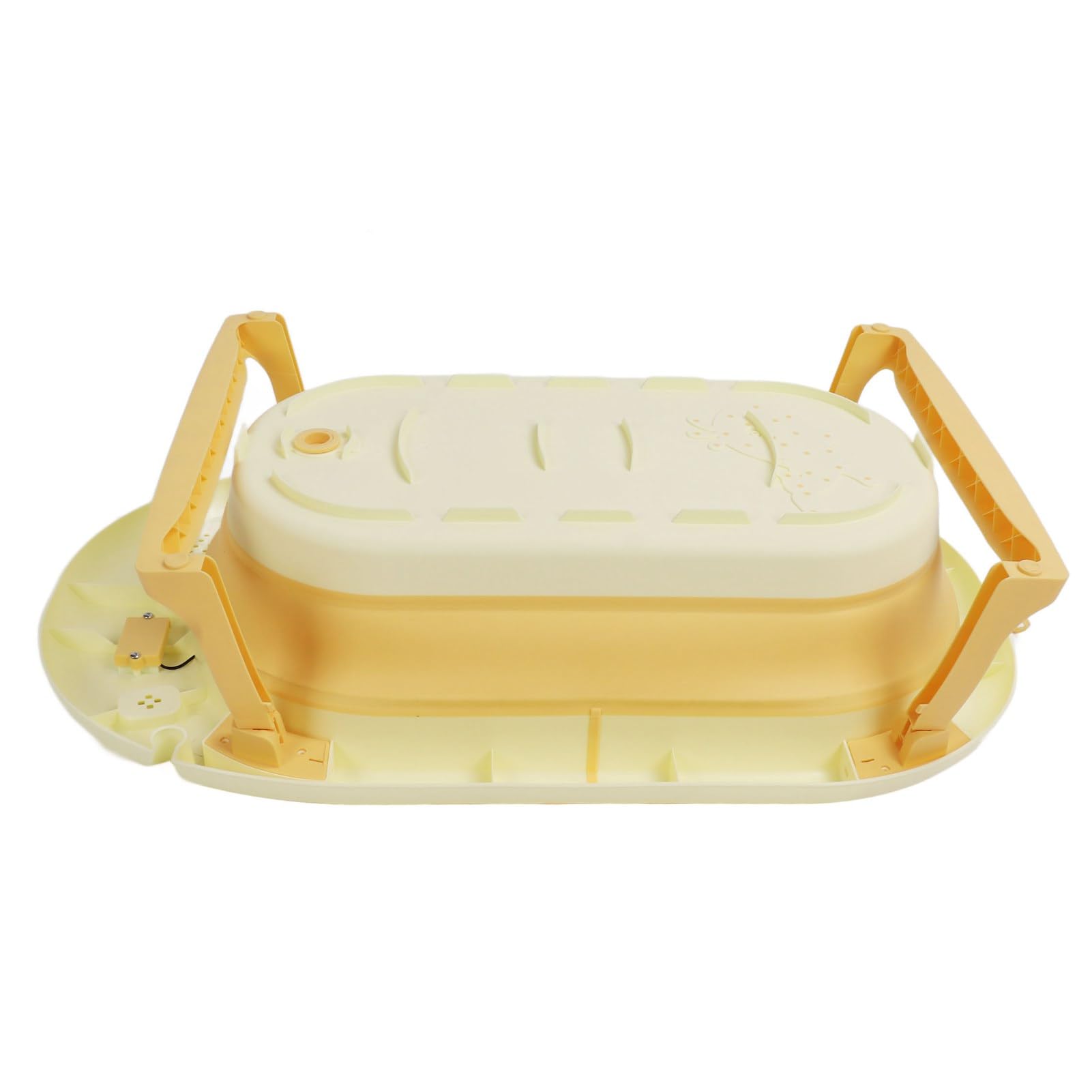 Zusammenklappbare Babybadewanne mit Temperatursensor und Präziser Temperaturanzeige für Ein Komfortables Badeerlebnis. Geeignet für Babys von 0 Bis 9 Jahren. Hergestellt aus PP und TPE