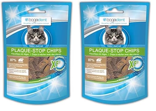 Bogadent Plaque-Stop Chips Katze 50 g, 2er Pack (50 g) Bogadent Plaque-Stop Chips Katze 50 g, 2er Pack (50 g)