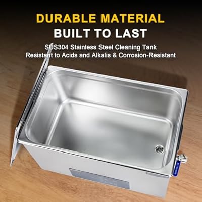 22L Ultrasonic Cleaner, One-Touch Cleaning, Heating, Dual-Frequency, Sweep Frequency, Touch Ultrasonic Cleaning Machine for Labs,Carburetor,Jewelry,Dentures,Automotive Parts