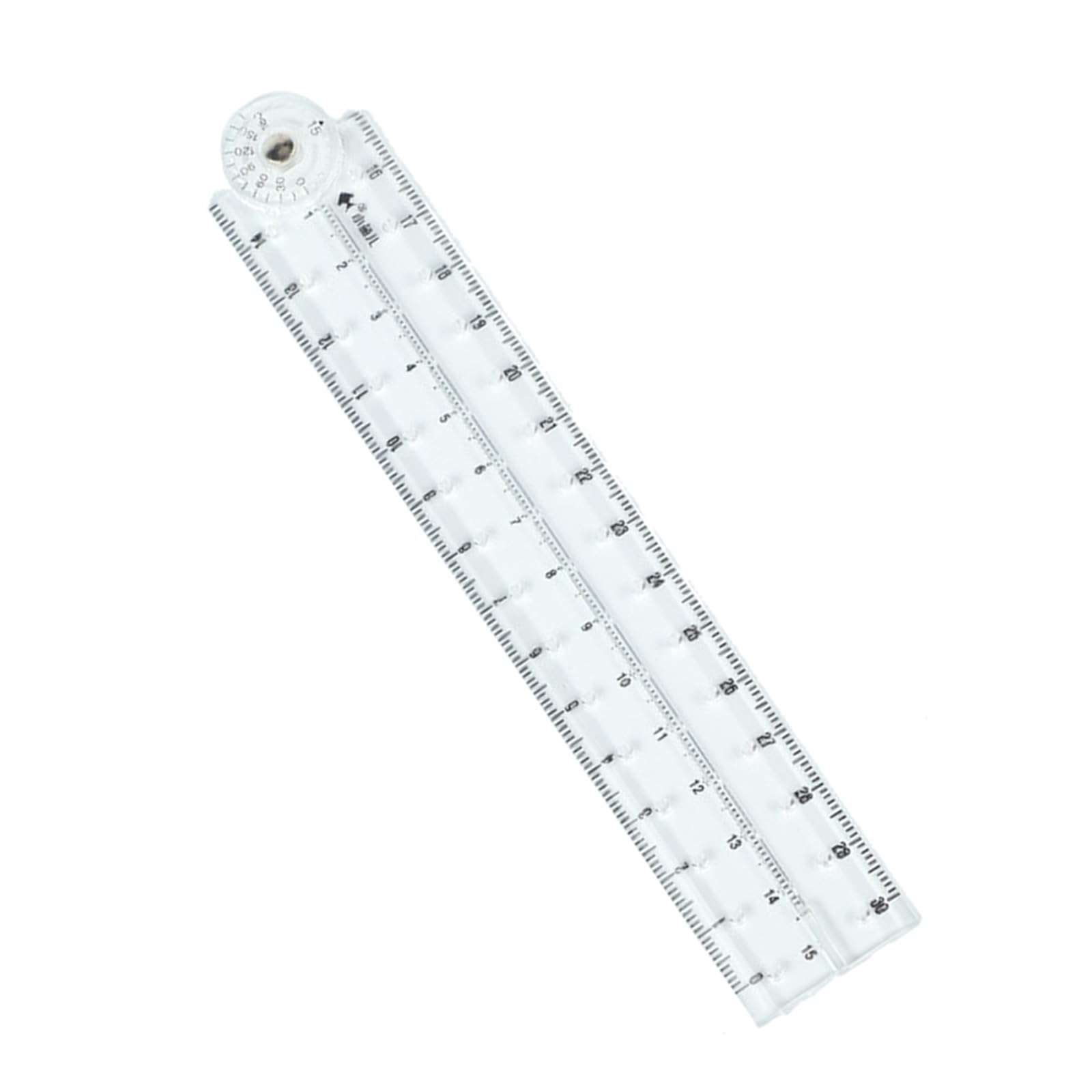 Msioytog Clear Folding Ruler Drawing Measuring Length 0-30Cm Math Measuring Tool For Student Teacher Drawing Drafting Student