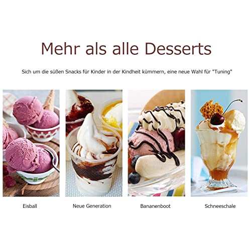 ZIAMOO Eismaschine für Obst zu Hause, Softeismaschine, Joghurteismaschine, Sorbet, Gefrorenes Obst, Dessert, Tragbare… – Bild 5