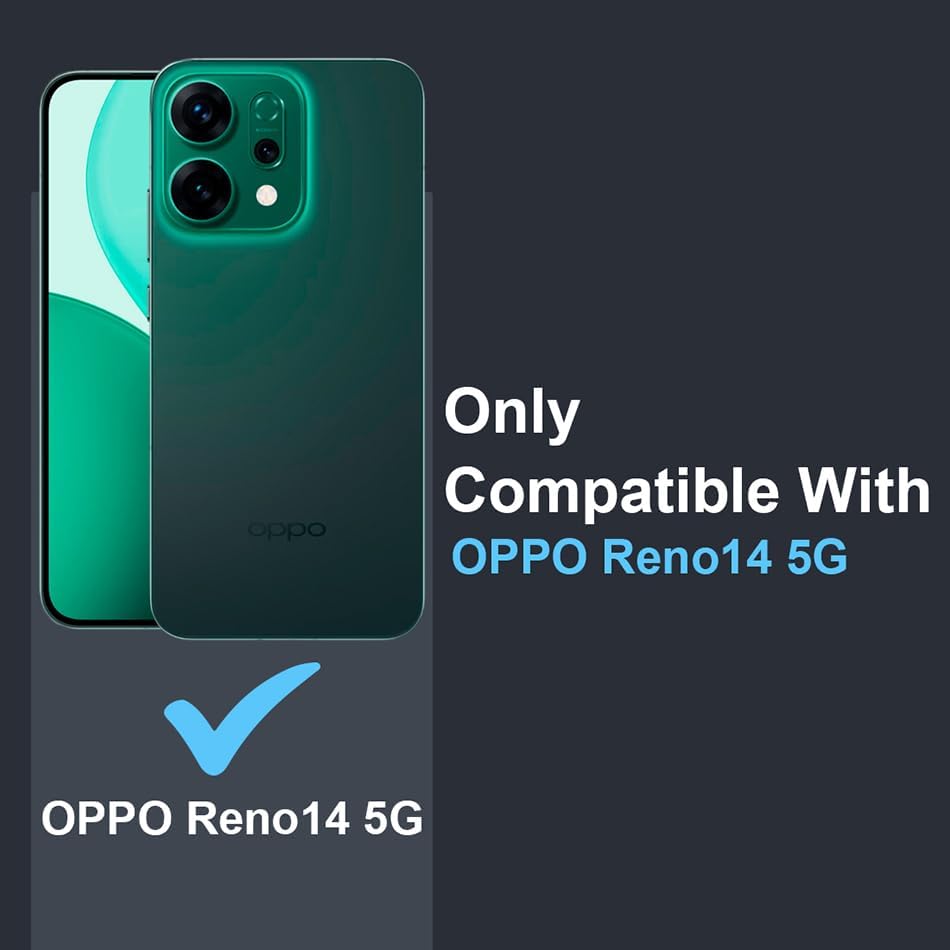 Image of JGD PRODUCTS for Oppo Reno 14 5G Premium Transparent Hybrid Soft Slim Dust Proof Back Case Cover with Camera Protection