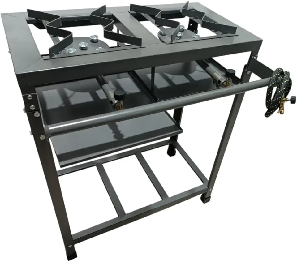 Fogão Industrial 2 Bocas – Queimadores Potentes + Mangueira e Registro