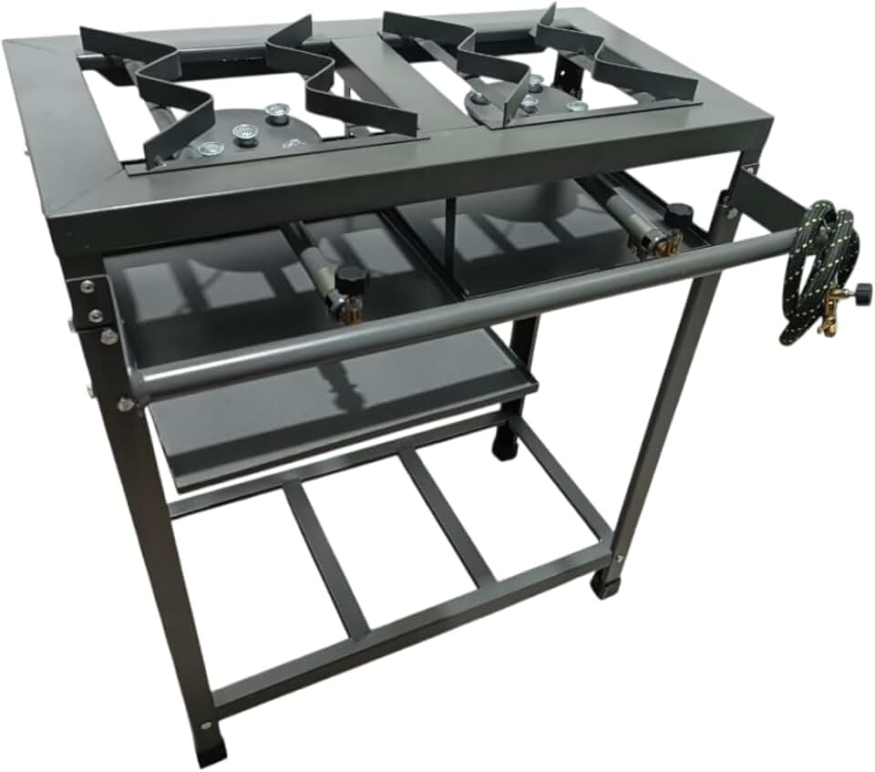 Fogão Industrial 2 Bocas – Queimadores Potentes + Mangueira e Registro