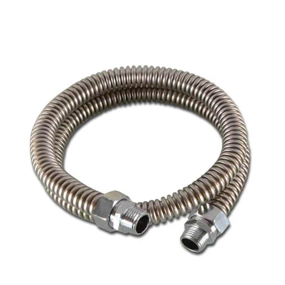 Tubo Flessibile Di Alimentazione A Soffietto In Acciaio Inossidabile 304 Con Filettatura BSPP DN32 DN40 DN50 DN65 Tubo Di Alimentazione 1 Pezzo(2",20cm)