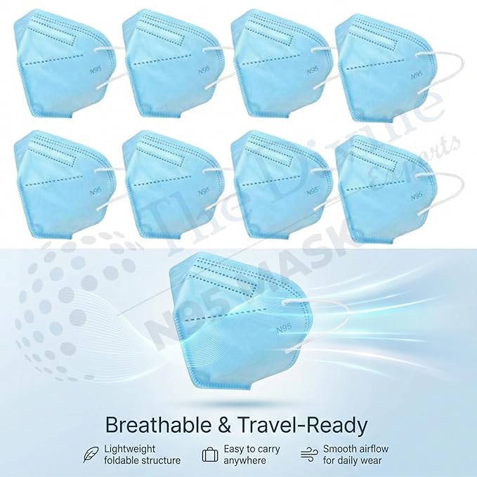Image of N95 Mask White & Grey combo for Adult Reusable & Washable Certified by ISO CE
