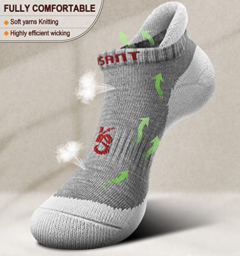 Image of BULLIANT Socks For Women 6Pairs-Womens Athletic Ankle Socks No Show Cushioned for Walking Running-Compression Arch Support
