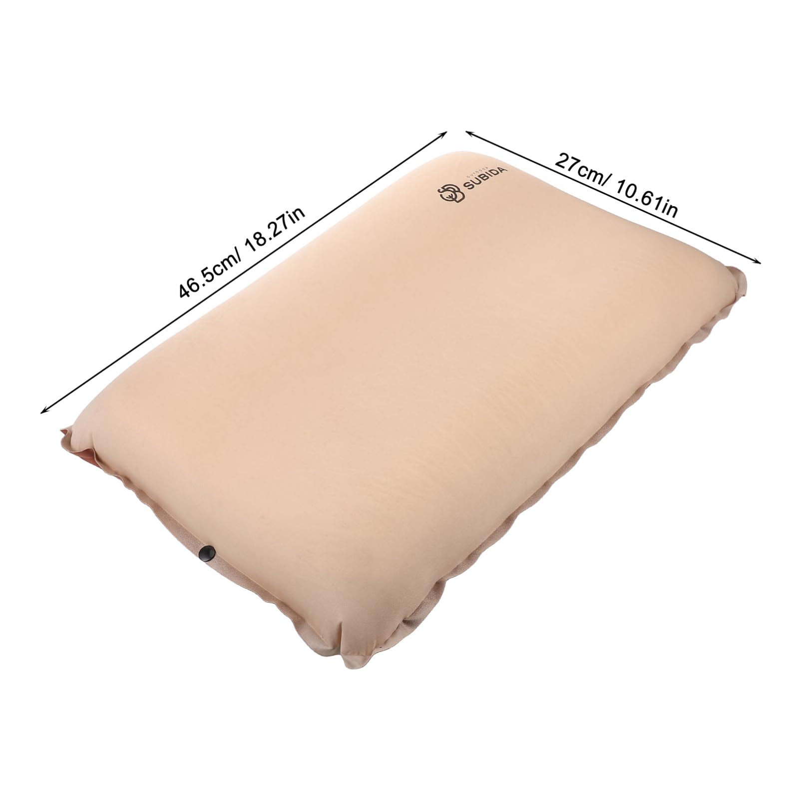 UKCOCO Almohada Ligera y Ergonómica para Camping Inflable Viaje Tejido Compacta Elástico, Adecuado Actividades Aire Libre y Uso en Avión