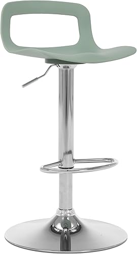 Miniatura 22 de NOBPEINT Taburete de bar giratorio ajustable con elevación de aire cromado contemporáneo, juego de 2, negro Negro -,Verde,Gris,Blanco