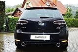 Duplex Sportauspuff VW Golf 7 1,4 TSI GTI Look 90mm je Seite