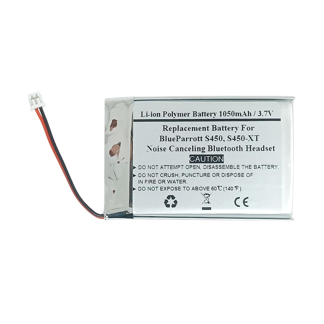 STARTONG 1050mAh 3.7V Replacement Battery for BlueParrot t S450, S450-XT Noise Canceling Bluetooth Headset, USN-523450PC-BL