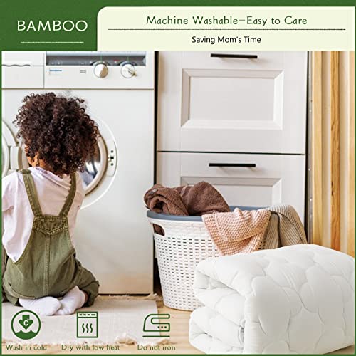 Grt Bamboo Cooling Mattress Pad Cover King Size, Extra Thick Quilted Fitted Mattress Topper With 21 Inches Deep Pocket, Ultra Soft Breathable And Noiseless Mattress Cover #TOP5