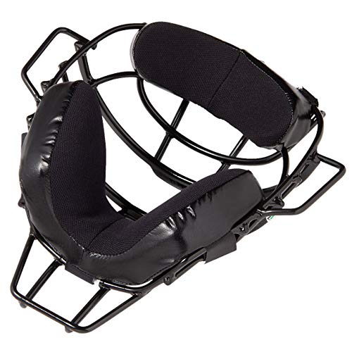 Asics 3123A466.001 Baseball Hard Catcher's Mask, Gold Stage 3123A466 Compatible With High School Baseball Rules, Black, F #TOP2
