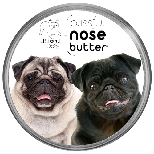 Image of The Blissful Dog Pug Duo Unscented Nose Butter - Dog Nose Butter, 4 Ounce