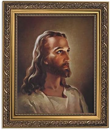 Christian BrandsInspirational Print The Head of Christ-Sallman, 13-Inch, Ornate Gold Frame