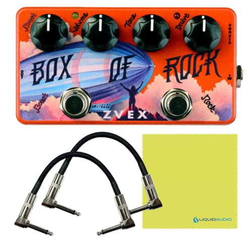 ZVEX Effect Vexter Box of Rock VBOR �f�B�X�g�[�V�����M�^�[�y�_���o���h�� 6�C���`�p�b�`�P�[�u��2�{&���L�b�h�I�[�f�B�I�|���b�V���N���X�t��