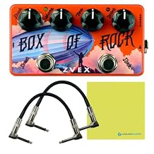 ZVEX Effects Vexter Box of Rock VBOR Distortion Guitar Pedal Bundle w/ 2X 6" Patch Cable & Liquid Audio Polishing Cloth