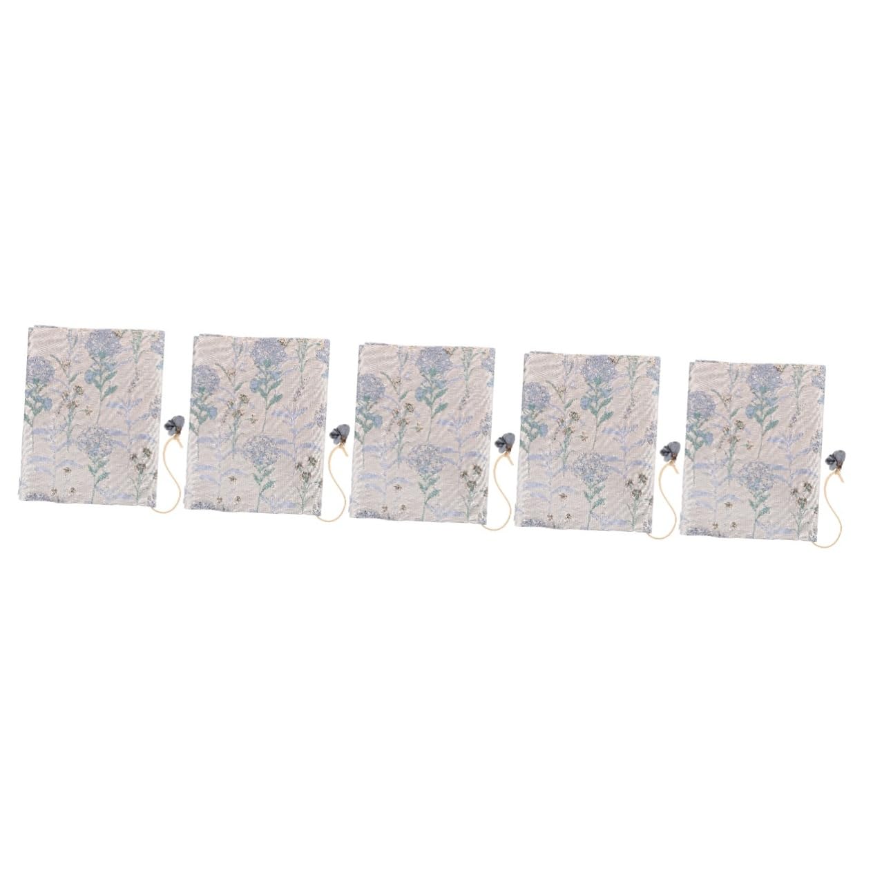 LALAFINA 5pièces Housse De Réutilisable Protège-cahier Décoratif Étui Pratique Pour Motifs Printaniers Et Élégante Pour Vos Ouvrages Préférés