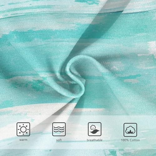 KLL Teal Turquoise Green Painted Wood Toddler Boys' Soft Underwear Cute Children Undies3