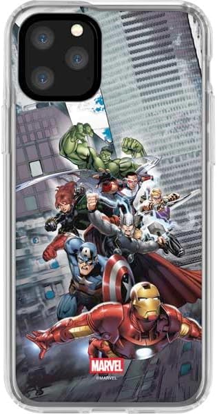 Skinit Clear Phone Case Compatible with iPhone 11 Pro - Officially Licensed Marvel Avengers Assemble Design