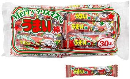 Amazon やおきん クリスマスうまい棒チョコレート 30本 うまい棒 食品 飲料 お酒 通販