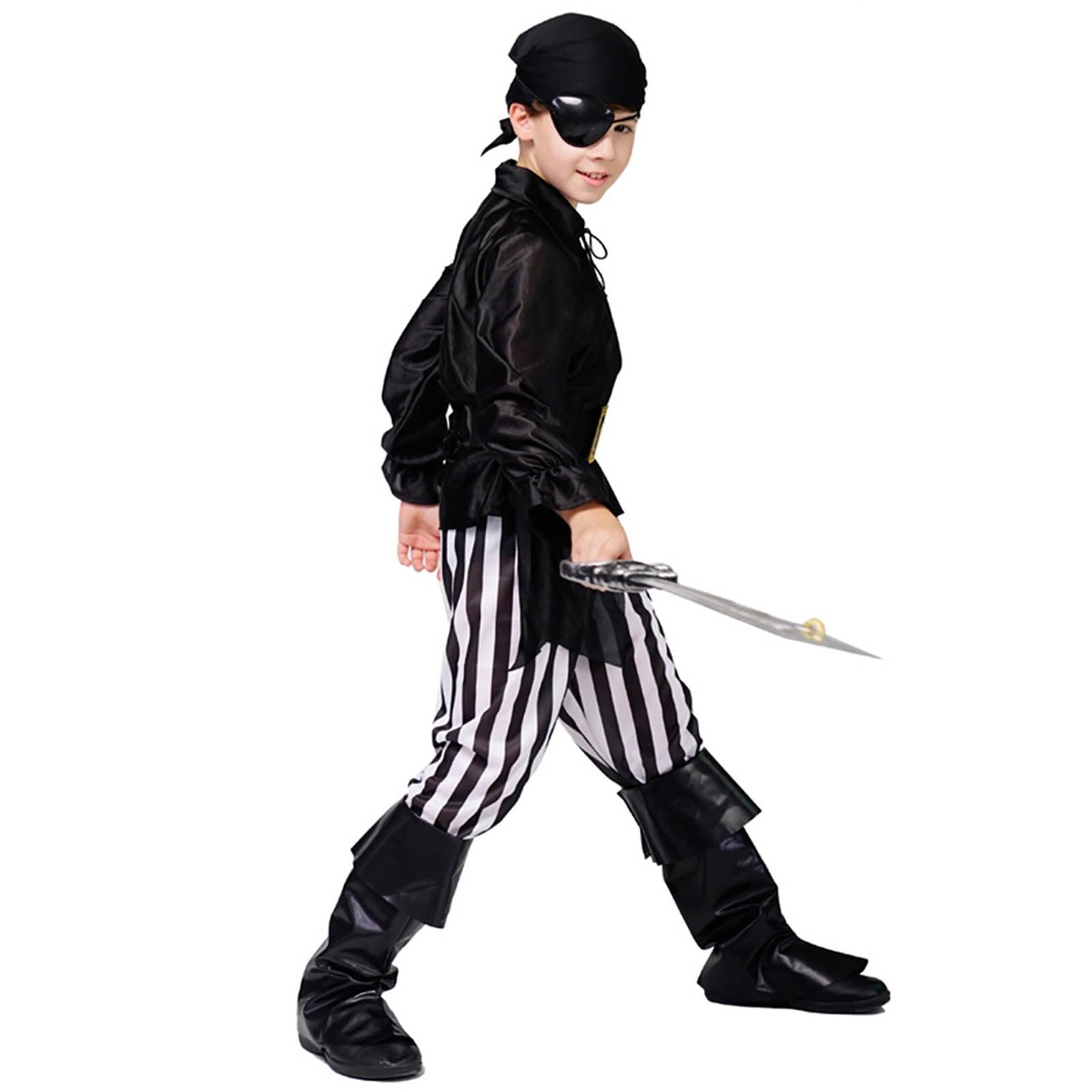 Générique DéGuisement Pirate Enfant - Costume De Jeu De RôLe Pirate De Luxe pour Garcon Et Fille - Costume De Capitaine De Pirates, Deguisement Halloween Carnaval Cosplay 2026