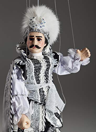 Black Prince Marionette - Czech Handmade String Puppet