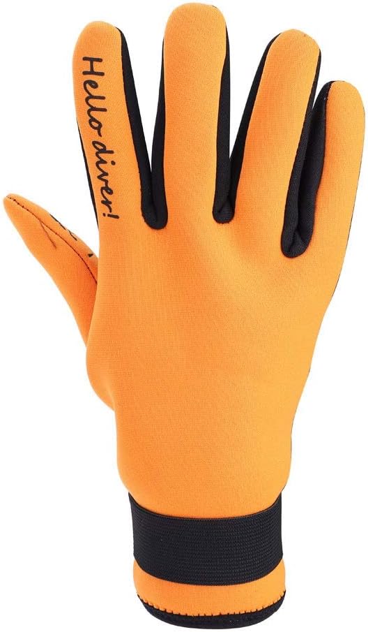 Karlak Diving Gloves Neoprene Warm Protective for Snorkeling and Surfing Adults Antislip Feature 1 Pair