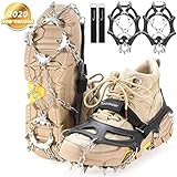 EINSTELLBARER GURT: Egal, ob Sie ein großer Fuß oder das Gegenteil haben, jedes Paar Eis-Traktionsstollen ist mit einem einstellbaren Gurt ausgestattet, damit Sie auch bei Kälte die richtige Passform haben. Sowohl Männer als auch Frauen können diese Schuhe verwenden und die Größe nach Bedarf anpassen, um sich wohl und sicher zu fühlen.