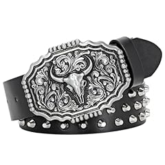 Rivet Belt-bull Buckle Black