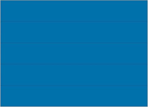 Miniatura 5 de MasterVision Tiras magnéticas de borrado en seco, 78 x 6 pulgadas, azul, 25 unidades