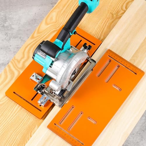 Guide de scie circulaire ajustable et machine de découpe du bois