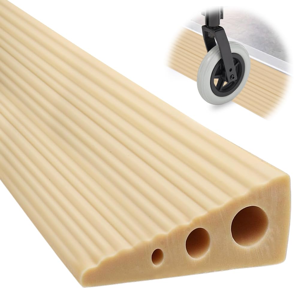 Set Di 2 Rampette Per Marciapiede In Gomma - 48,7x24x10 Cm, Per Sedie A Rotelle, Scooter, Auto, Antiscivolo