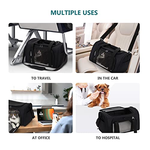 Zbrivier Pet Carrier Airline Approved,Dog Carriers for Small Dogs Puppies Medium Cats of 15 lbs, Soft Cat Carrier with… - Image 7