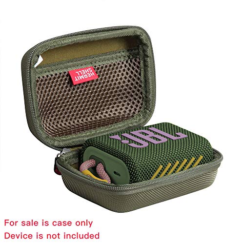 Image of Hermitshell Hard Travel Case for JBL Go 3 / JBL Go 3 Eco Portable Bluetooth Speaker (Green, Case for JBL GO 3)