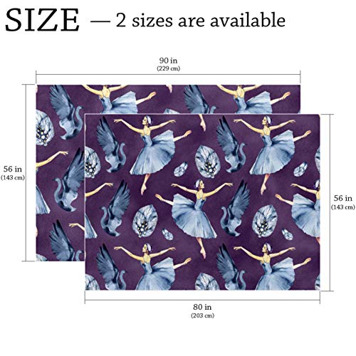 Tapestry Ballerina Girl With Black Swan Wall Hanging With Home Decorations For Living Room Bedroom Dorm Decor 80X56 Inches #TOP6