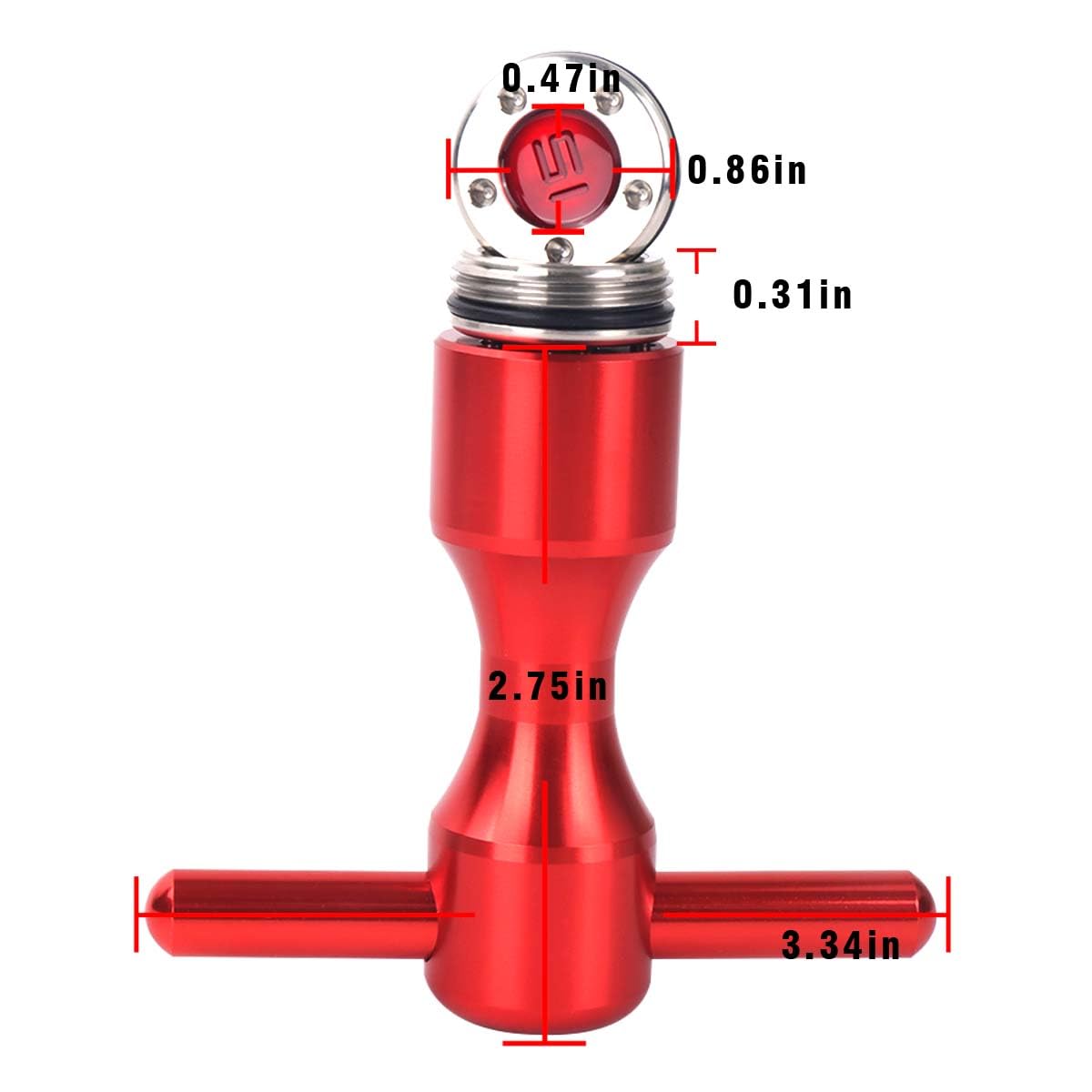 Histar 2pcs Golf personalizado rojo pesos + rojo llave para putters Titleist Scotty Cameron