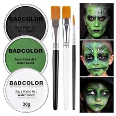 Black+White+Green+3Pcs Brushes
