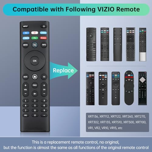 Image of Luyeper Replacement Control for All Vizio Smart TV Remote - No Setup | XRT140 Remote for Vizio E V M D P PX Series, HD, Full HD, 4K, Quantum, Quantum Pro Smart TV