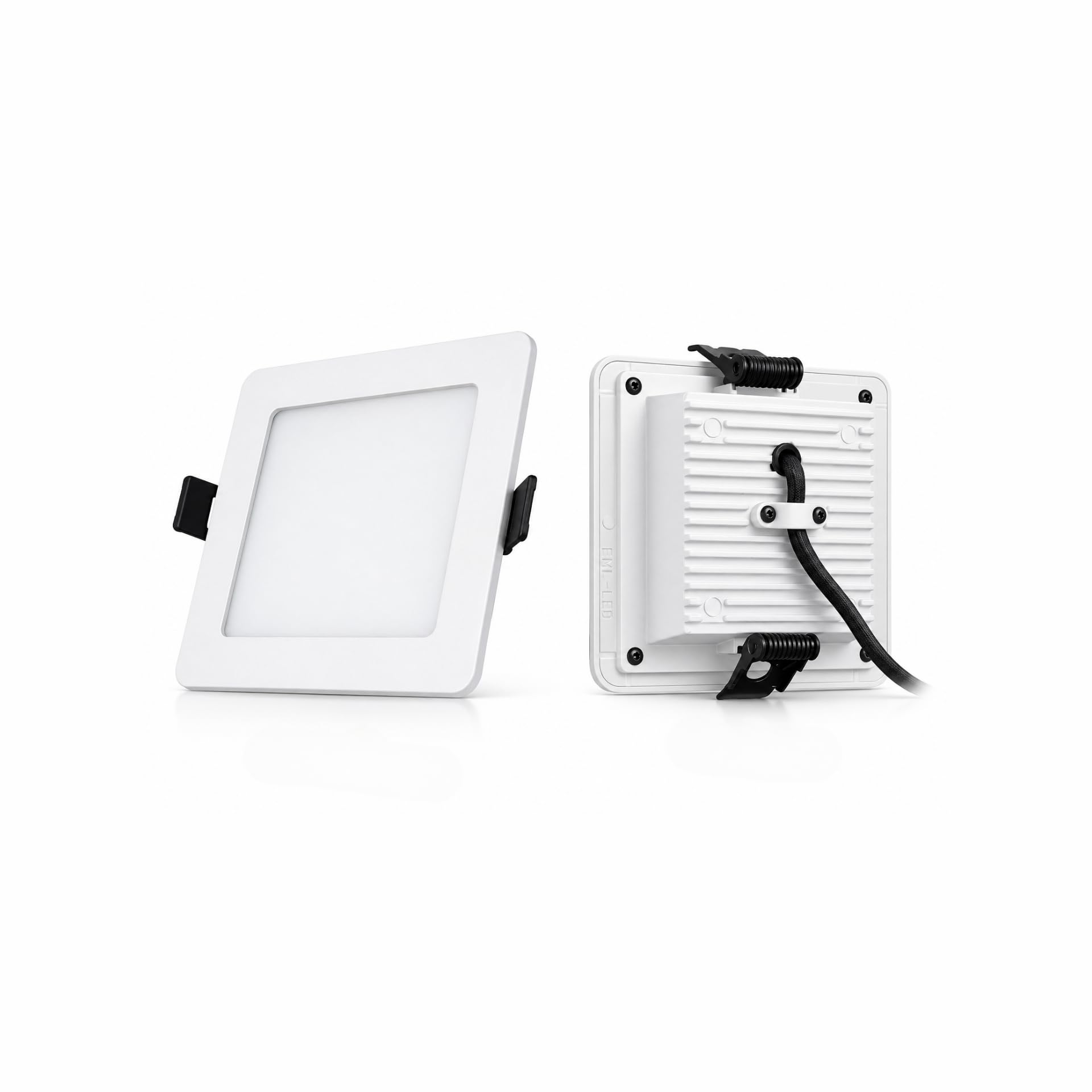 ABBA 12W Square Concealed LED Panel Light | 3000K Warm White | Pearl White SMD Downlighter | 118mm Fitting | 106mm Cutout-image-49