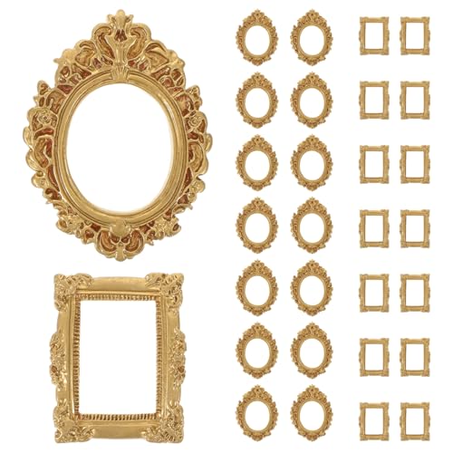Cadre photo miniature vintage pour décoration de maison de poupée et DIY créatif