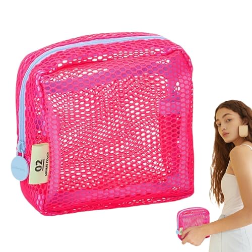 Borsa per cosmetici in rete borsa da toilette da viaggio Custodia organizer per in rete per cellulare chiavi