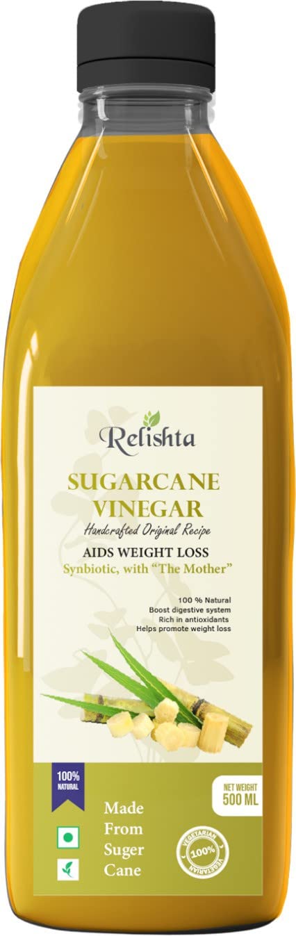 Relishta Sugarcane Vinegar with Mother - Handcrafted Homemade Sirka, Original Recipe, Traditional Taste, Natural Ingredients, Fermented for Rich Flavor, Perfect for Cooking and Health Benefits (B09YRRQN4C) Amazon Price History, Amazon Price Tracker