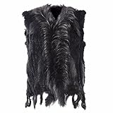 Trend 2015/2016 Fell Weste Jacke PELZ Fellweste echtes Kaninchen schwarz Pelzweste 36-42